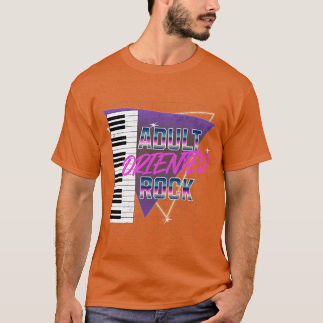 Camiseta Presente de Rock Orientado para Adultos AOR (Frente)