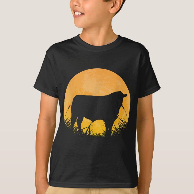 Camiseta Presente de roupa de Halloween na Fazenda da Lua (Frente)