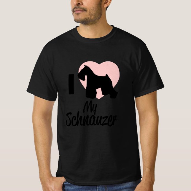 Camiseta Presente de Schnauzer (Frente)