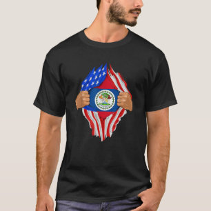Camiseta Presente de Sinalizador Belizean Dentro de Sangue