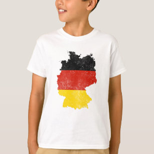 Camiseta Presente de Sinalizador de Mapa da Alemanha