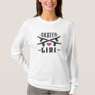 Camiseta Presente De Skate Sk8 Para Skater Girl Skateboard