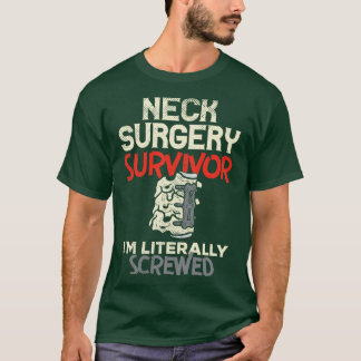 Camiseta Presente de Sobrevivência de Cirurgia do Pescoço E