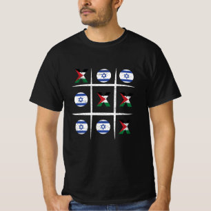 Camiseta Presente de sobrevoo do jogo Tic Tac Toe para pale