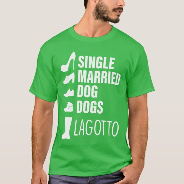 Camiseta presente de solteiro Cachorro Casado Cachorros Lag (Frente)