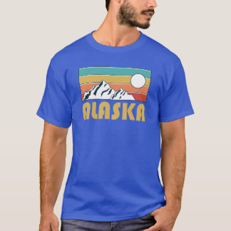 Camiseta Presente de Souvenir de Montanha do Alasca Retro V