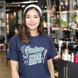 Camiseta Presente de Stylist para o cabelo salão de vida