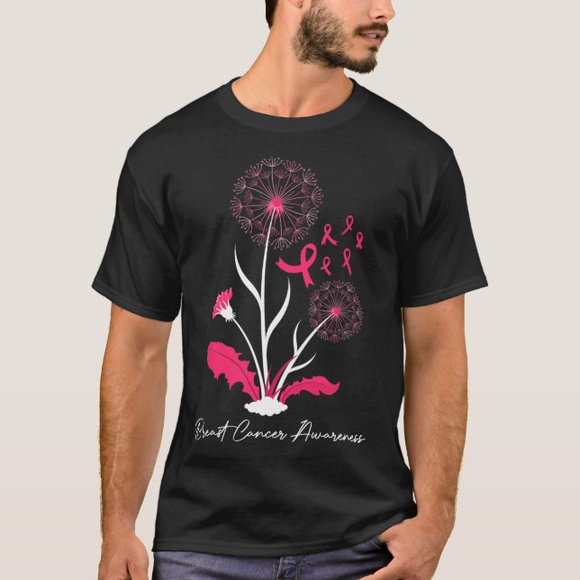 Camiseta Presente de Suporte de Fita Rosa de Consciência do (Frente)