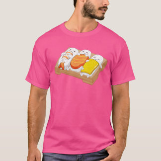 Camiseta Presente de Sushi Dormente Amor Sushi Rolls Comida