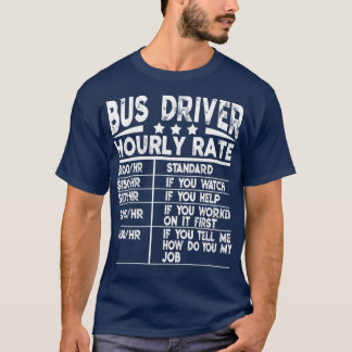 Camiseta Presente de Taxa Horária do Driver de Barramento F