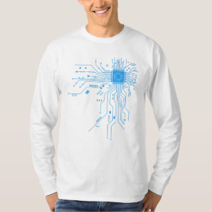 Camiseta Presente de Tecnologia de Design de Circuito de Pl