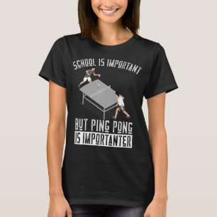 Camiseta Presente de Tênis de Mesa de jogador de pinos dive
