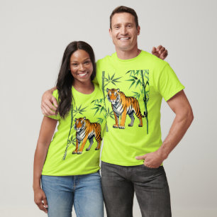 Camiseta Presente de Tigre de Desenho Animado Amante de Tig