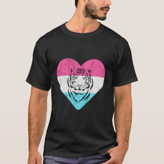 Camiseta Presente De Tigre De Retrô Para Mulheres Ou Rapari