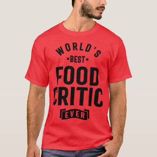 Camiseta Presente de Título de Trabalho Crítico de comida