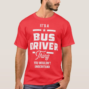 Camiseta Presente de Título de Trabalho de Driver de Barram