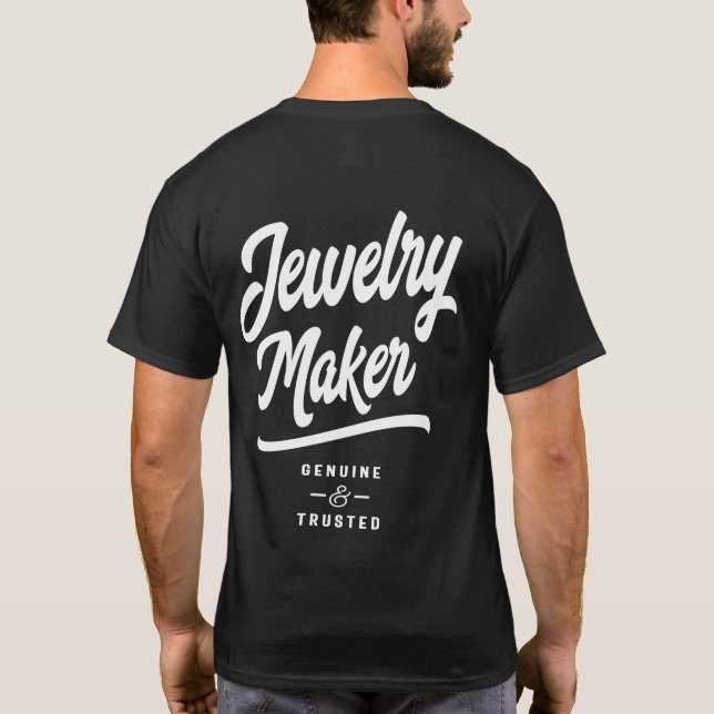 Camiseta Presente de Título de Trabalho de Gerador de Joias (Verso)