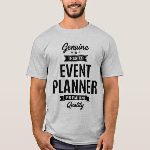 Camiseta Presente de Título de Trabalho do Planejador de Ev