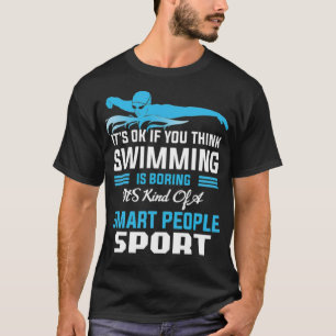 Camiseta Presente de torneio esportivo de piscina de nataç