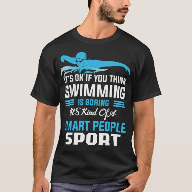 Camiseta Presente de torneio esportivo de piscina de nataçã (Frente)