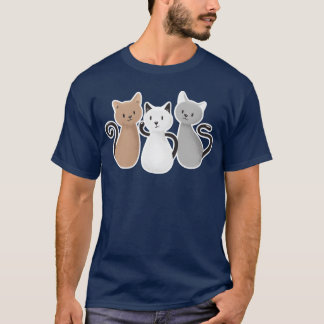 Camiseta Presente de três gatos