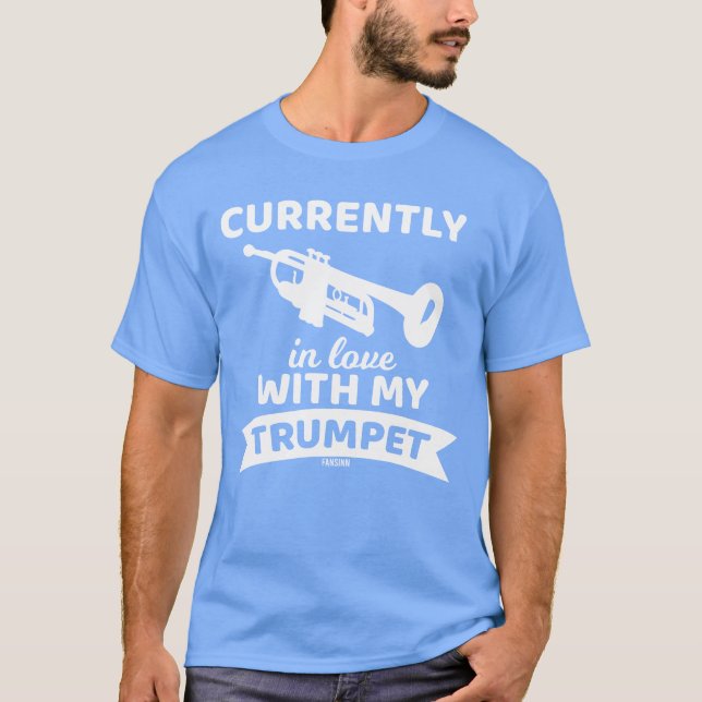 Camiseta Presente de Trombeta de Banda de Metais (Frente)