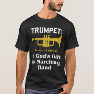 Camiseta Presente De Trompete De Banda Para Um Jogador De T