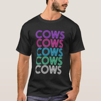 Camiseta Presente De Vaca Retroativa Para As Mulheres Ou Me