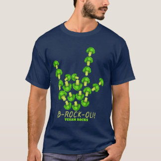 Camiseta Presente de Vegan Rocks Sinal de Chifres Com Bróco