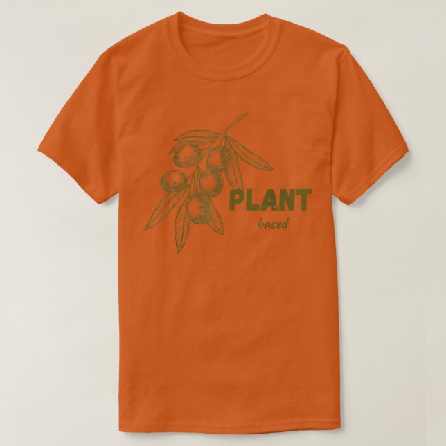 Camiseta Presente de vegetação vegetariana com base em vege (Frente do Design)