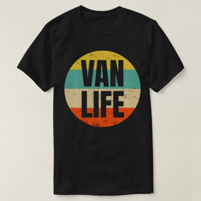 Camiseta Presente de vestuário Vans Design para um Camper V (Frente do Design)