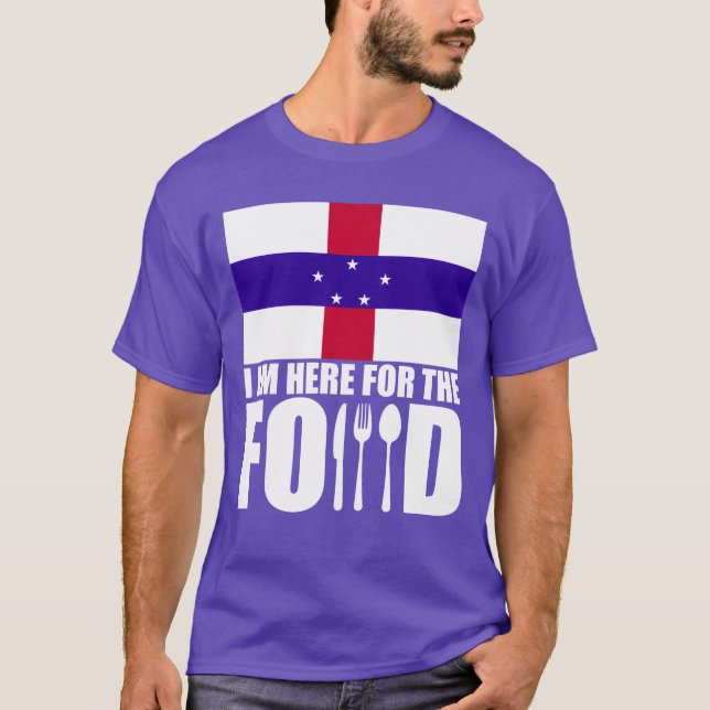 Camiseta Presente de viagem de comida típica das Antilhas H (Frente)