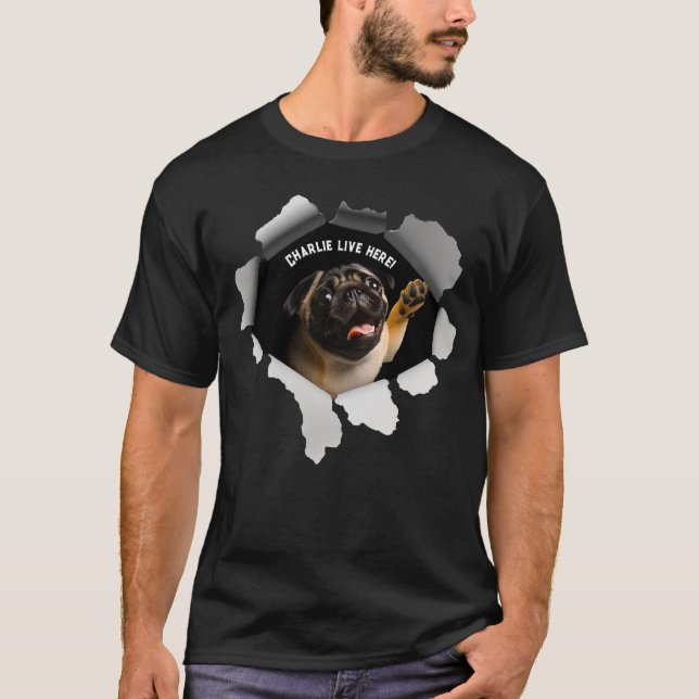 Camiseta Presente de vida útil do boi de tonalidade de pape (Frente)