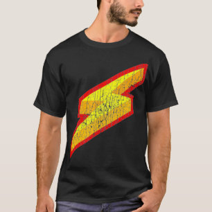 Camiseta Presente de Vintagem do Bolso de Relâmpago Amarelo