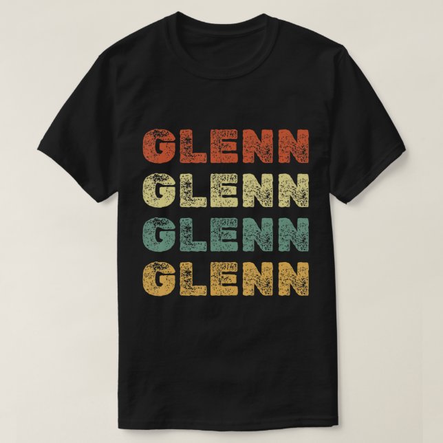 CAMISETA PRESENTE DE VINTAGEM RETRO PERSONALIZADA GLENN PAR (Frente do Design)