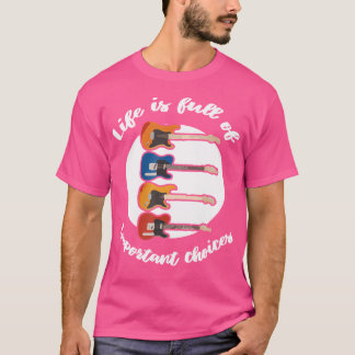 Camiseta Presente De Violão Acústico E Elétrico