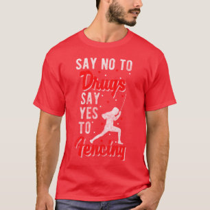 Camiseta Presente de vitória de esgrimista Esporte Esgrima
