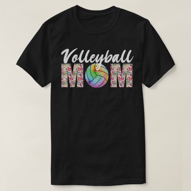 Camiseta Presente de Voleibol Mamãe Engraçado (Frente do Design)