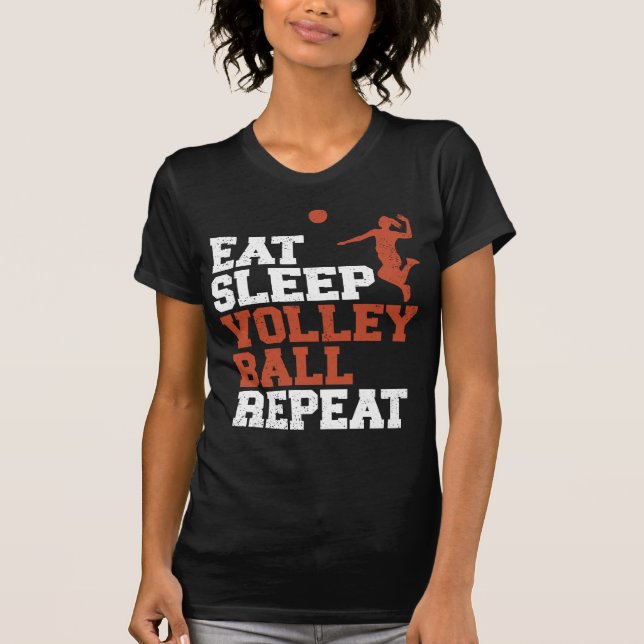 Camiseta Presente de Voleibol Repetista de Sono (Frente)