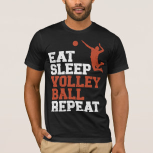 Camiseta Presente de Voleibol Repetitivo De Sono
