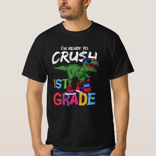 Camiseta Presente de volta às aulas para aluno da 1ª série  (Frente)