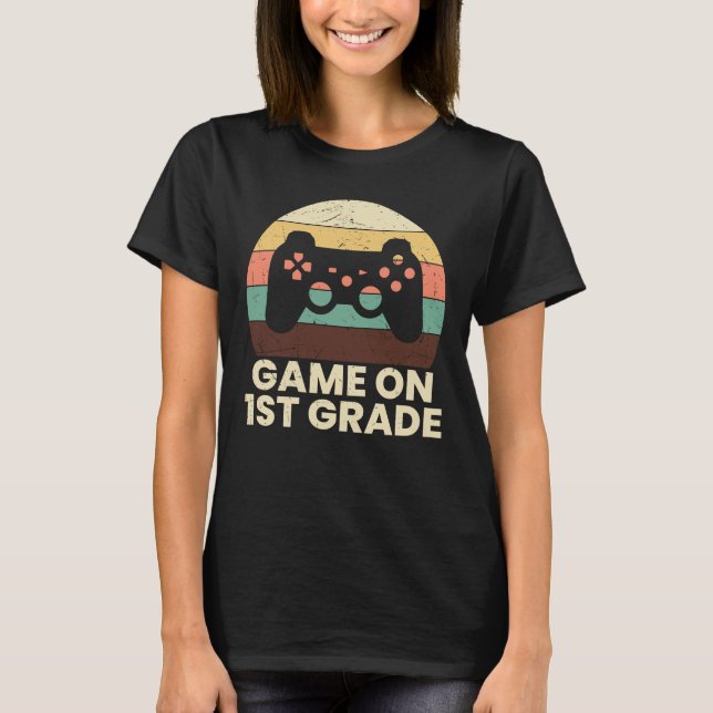 Camiseta Presente de Volta às Aulas para Crianças do Primei (Frente)