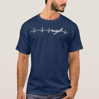 Camiseta Presente de Voo de Voo de Aeronaves de Pulso Pilot