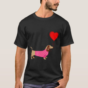 Camiseta Presente de Wiener Daschund Doxie no vestido de ca