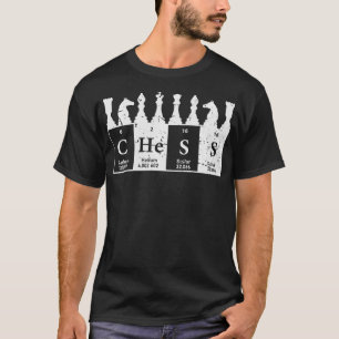Camiseta Presente de Xadrez de Elementos de Mesa Periódicos