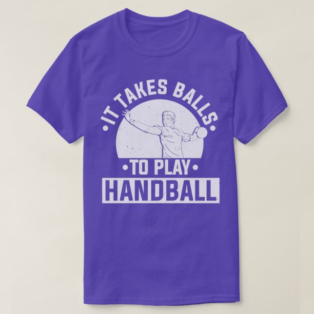 Camiseta Presente desportivo do jogador de handebol (Frente do Design)