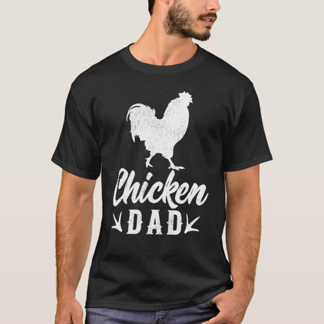 Camiseta Presente Dia dos Pais Fazendeiro de Frango Galinha (Frente)