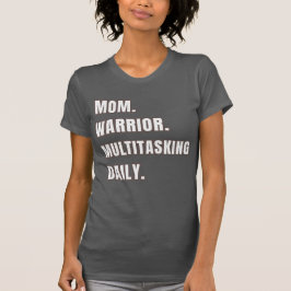 Camiseta Presente Diário de Mãe Guerreira Multitarefa Asfal