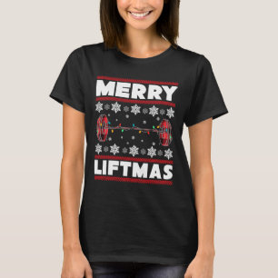 Camiseta Presente Diversão Merry Liftmas Natal Academia Tre