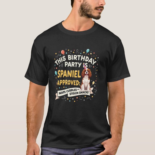 Camiseta Presente Divertido de Aniversário Cavalier King Ch (Frente)